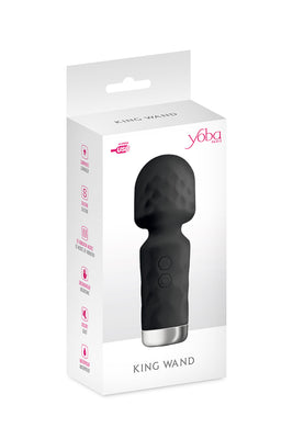 Mini vibromasseur King Wand noir