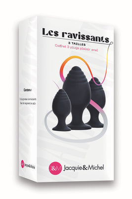 Coffret 3 plugs anal Les ravissants